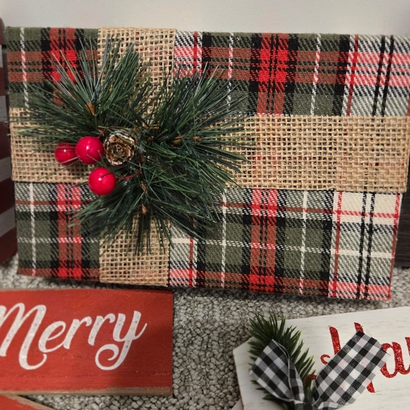 COPY - LOT OF 14 - VARIETY OF CHRISTMAS HOLIDAY DECOR/ORNAMENTS/SIGNS - Picture 9 of 14